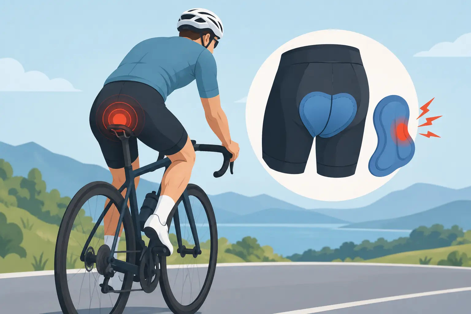 Why Cycling Chamois Causes Pain on Long Rides