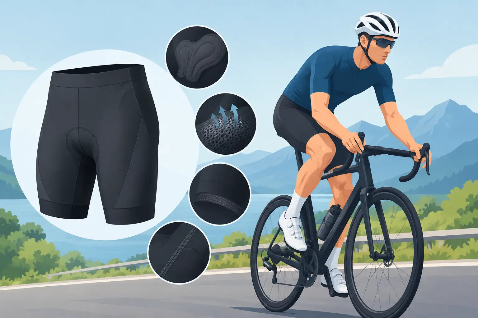 What Makes Cycling Shorts Premium on Long Rides?