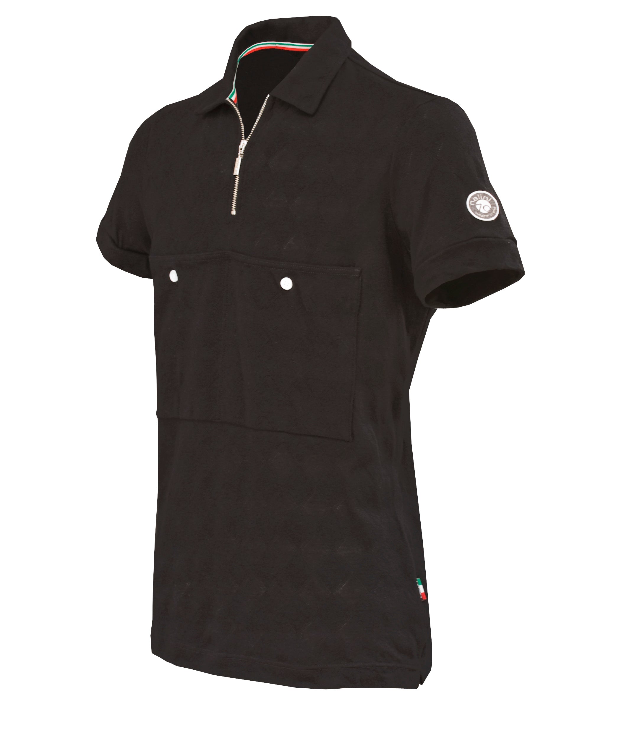 BICI JAQUARD Wool S/S Polo Jersey